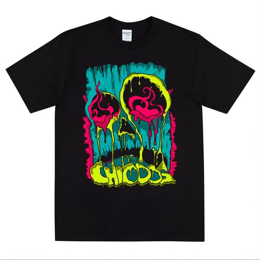 Chiodos Neon Tiki Mask Dripping Tee Shirt - ShirtElephant Office