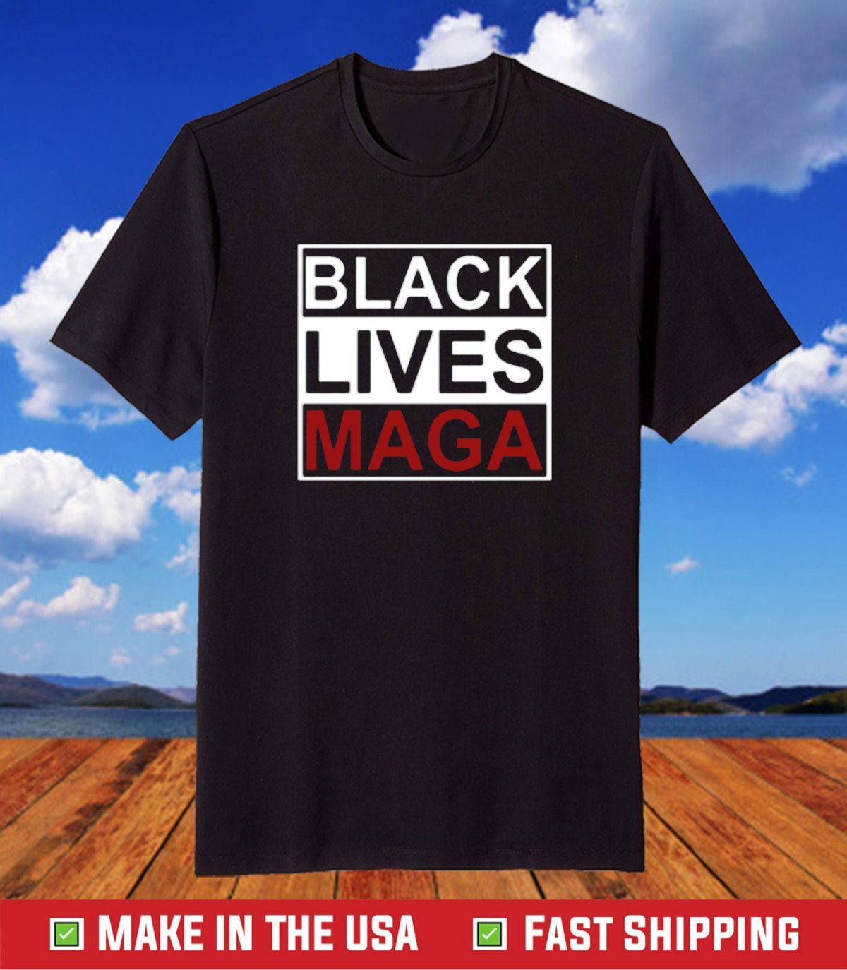 Black Lives Maga T-Shirt - ShirtElephant Office