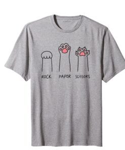 rock paper scissors cat paws T-Shirt