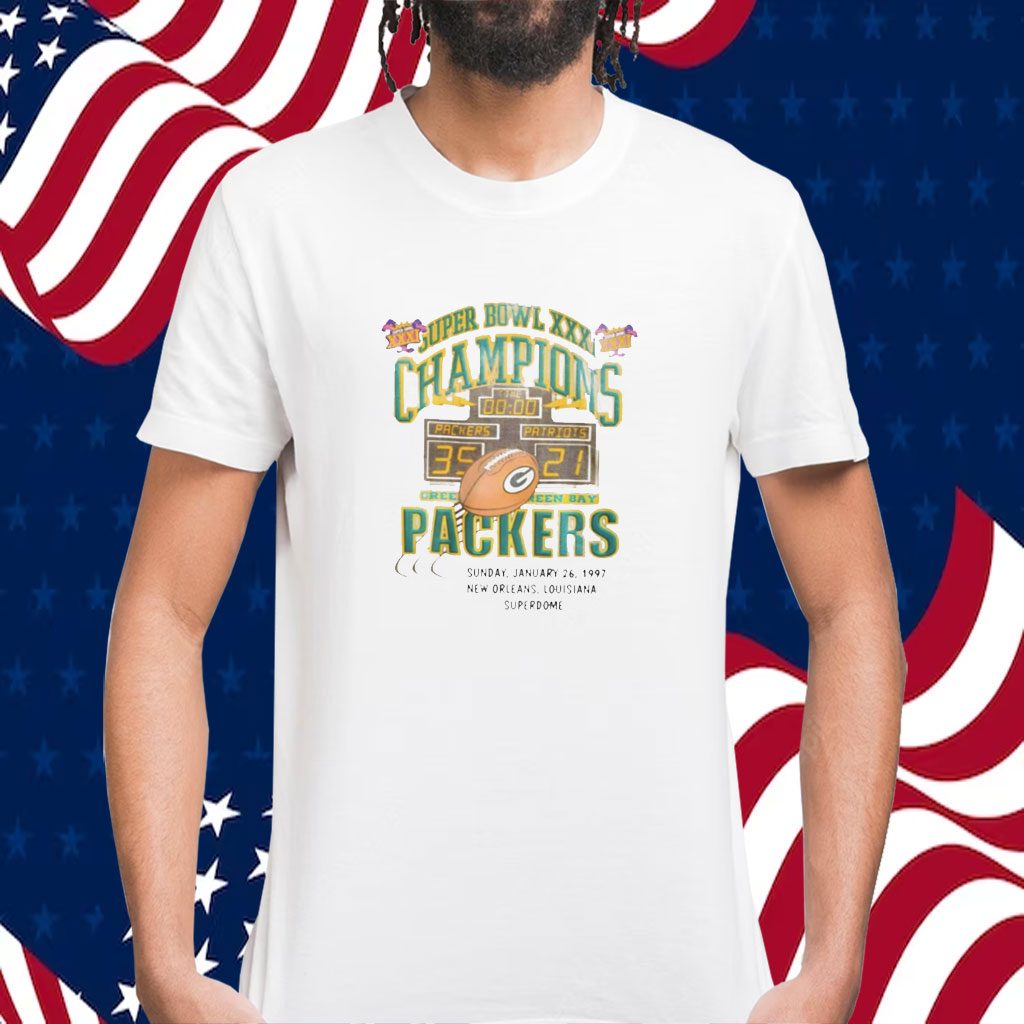 Super Bowl Xxxi Champions Packers Shirt - ShirtElephant Office