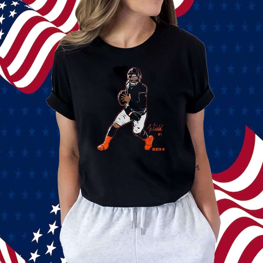 Justin Fields Superstar Pose Shirt - Shibtee Clothing