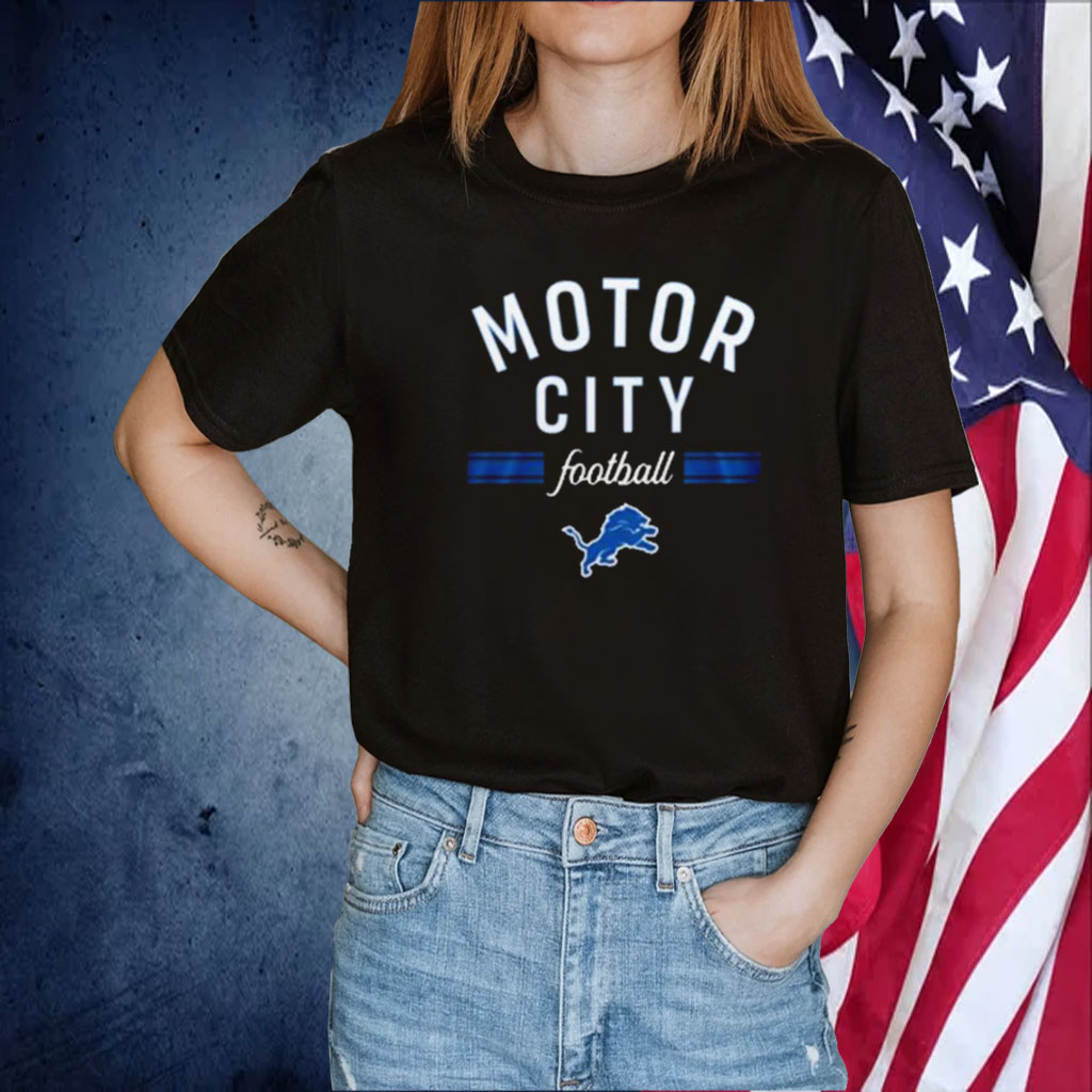 : Detroit Football Honolulu Blue & Silver Fan TShirt