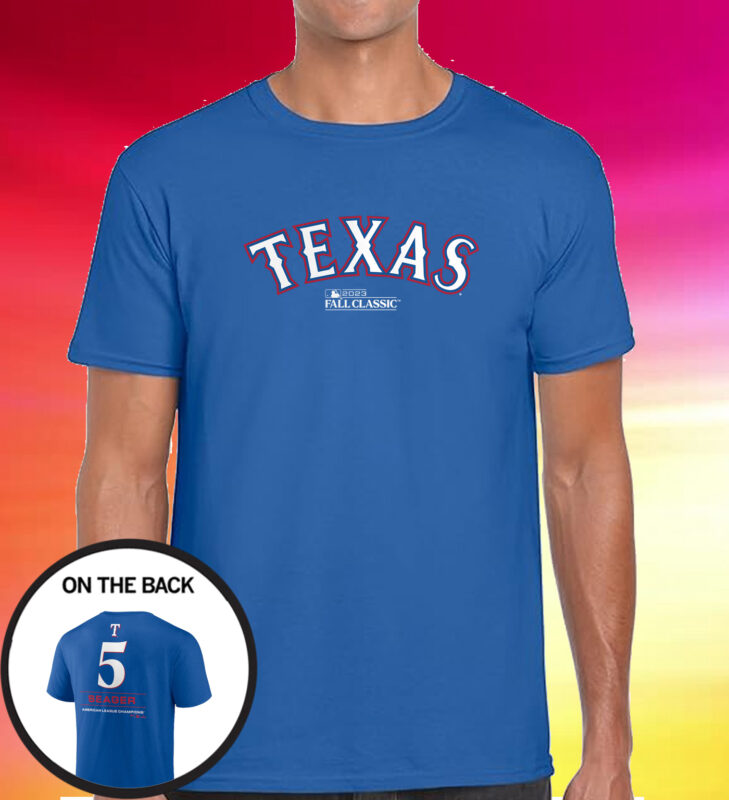 Corey Seager Texas Rangers 2023 American League Champions T-Shirt