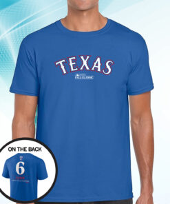 Josh Jung Texas Rangers 2023 American League Champions T-Shirt