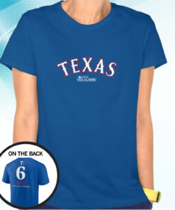 Josh Jung Texas Rangers 2023 American League Champions T-Shirt