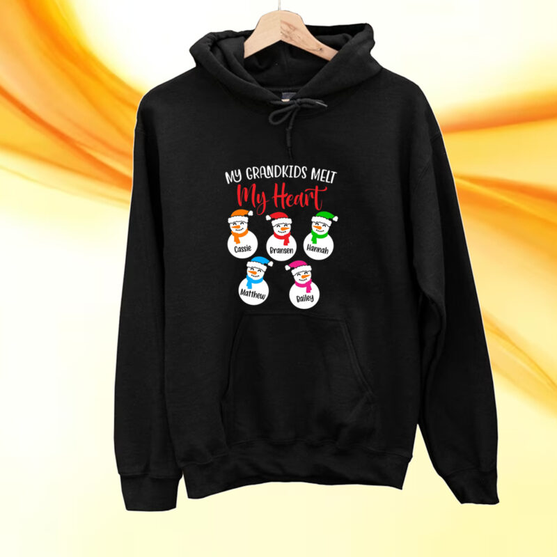 My Grandkids Melt My Heart Christmas T-Shirt