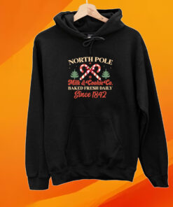 North Pole Milk & Cookie Co. Baked Fresh Daily Since 1842 Christmas Shirt