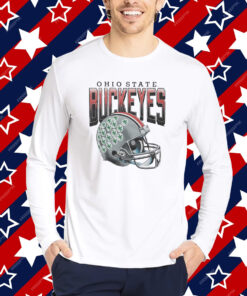 Ohio State Buckeyes Gradient Helmet T-Shirt
