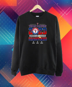 Texas Rangers 2023 Al Champions T-Shirt