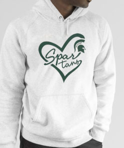 Michigan State Spartans Script Heart MSU TShirt