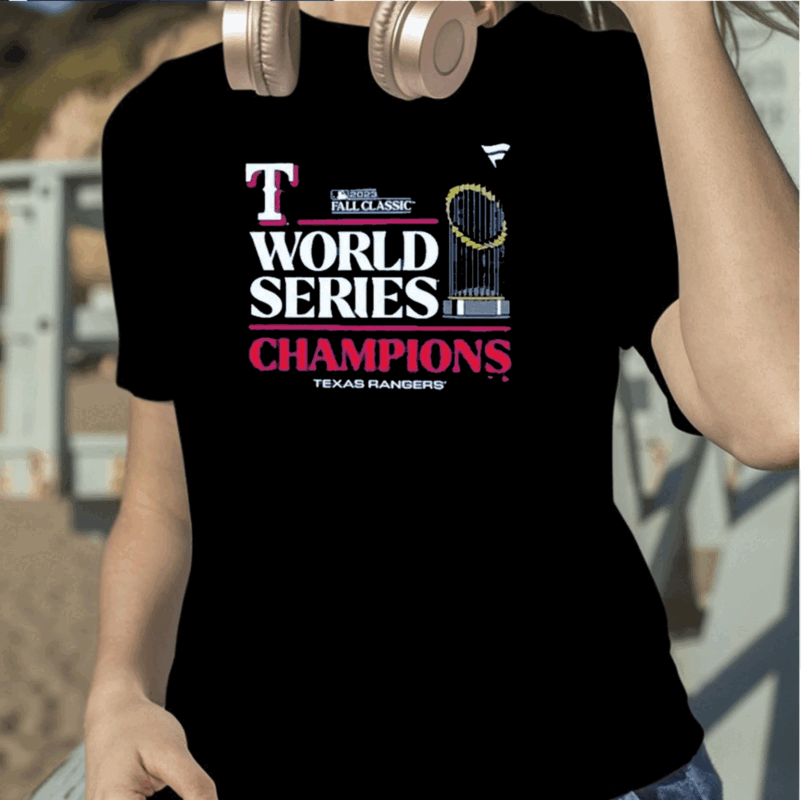 Texas Rangers Fanatics Branded 2023 World Series Champions Locker Room TShirt