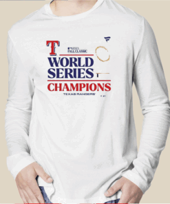 Rangers 2023 World Series Champions Locker Room Long Sleeve Shirt