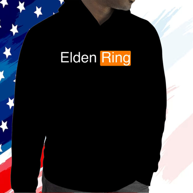 Elden Ring Hub Parody Logo T-Shirt