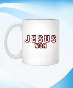 Evan Carter Jesus Won Black&White Mug