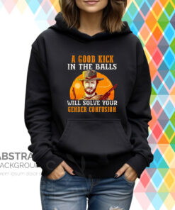 A Good Kick In The Balls Will Solve Your Gender Confusion Hoodie Shirt