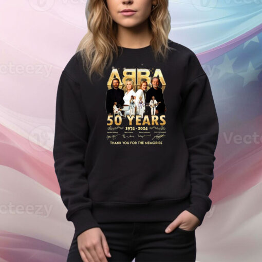 ABBA 50 Years 1974 – 2024 Thank You For The Memories Hoodie SweatShirt