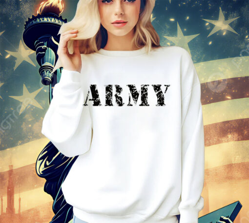 Army T Shirt Vintage Military Green Retro USA Soldier Gift T-Shirt1