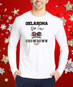 Bedlam 2023 Oklahoma Vs Oklahoma State One Last Showdown Matchup Hoodie T-Shirt