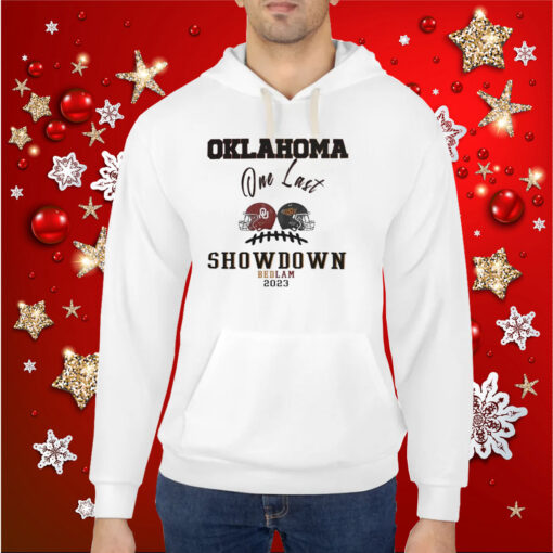 Bedlam 2023 Oklahoma Vs Oklahoma State One Last Showdown Matchup Hoodie T-Shirt