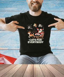 Cats For Everybody - Funny Christmas Cat Xmas Women Santa T-Shirt