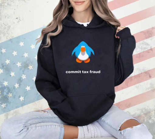 Commit Tax Fraud Club Penguin shirt