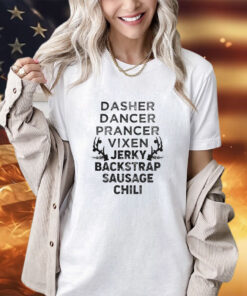 Dasher dancer prancer vixen jerky backstrap sausage chili shirt