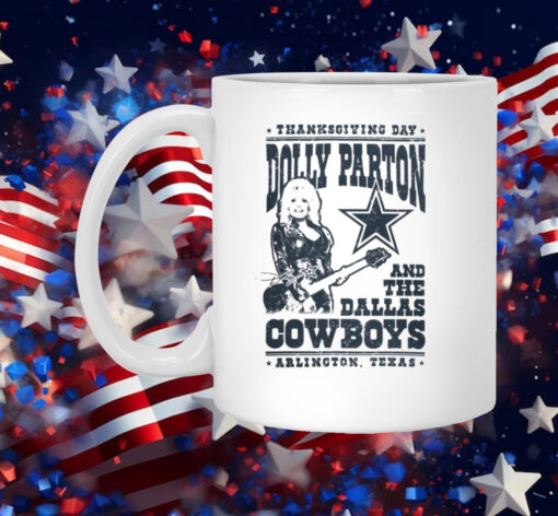 Dolly Parton Dallas Cowboys White Mug