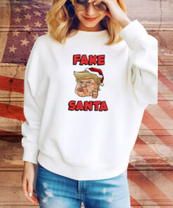 Donald Trump Santa Hat Fake Santa Christmas SweatShirt