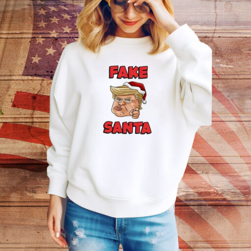 Donald Trump Santa Hat Fake Santa Christmas SweatShirt