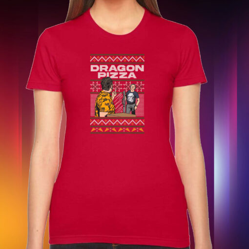 Dragon Pizza Ugly Christmas Hoodie T-Shirts