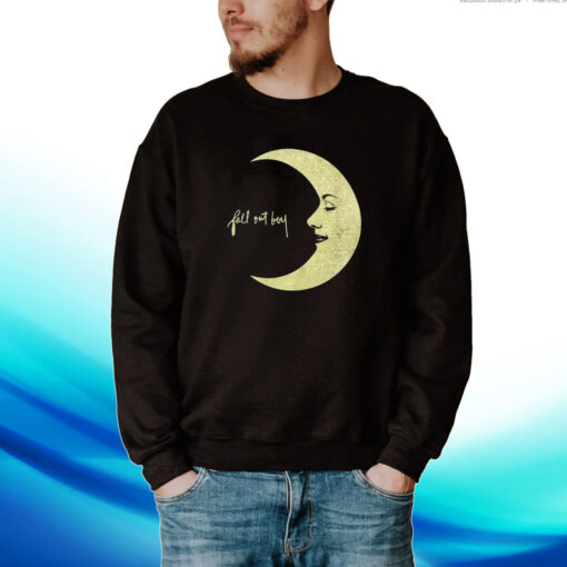 Fall Out Boy Moon Logo Boyfriend Fit Girls Hoodie Shirts