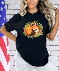 Fox Sleeping Animal Wildlife T-Shirt