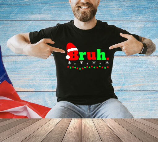 Funny Christmas Bruh Boys Mens X-Mas T-Shirt