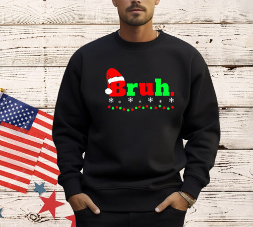 Funny Christmas Bruh Boys Mens X-Mas T-Shirt