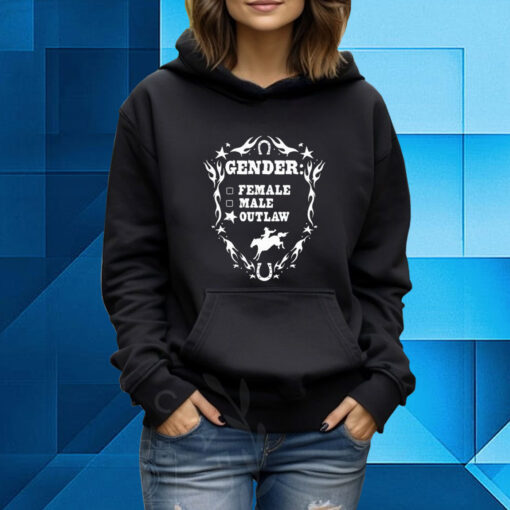 Gender Female Male Outlaw Hoodie T-Shirt