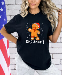 Gingerbread Man Oh Snap Christmas Cookie Costume Baking Team T-Shirt