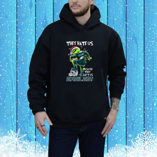 Grinch They Hate Us because They Ain’t Us Philadelphia Eagles Hoodie SweatShirts