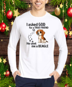 I Asked God For A True Friend So He Sent Me A Beagle Hoodie T-Shirt