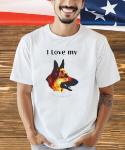 I Love My German Shepherd shirt