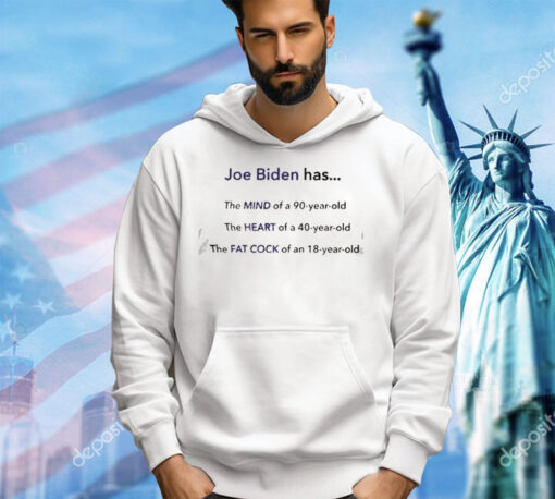 Joe Biden Has The Mind The Heart The Fat Cock Sweatshirt