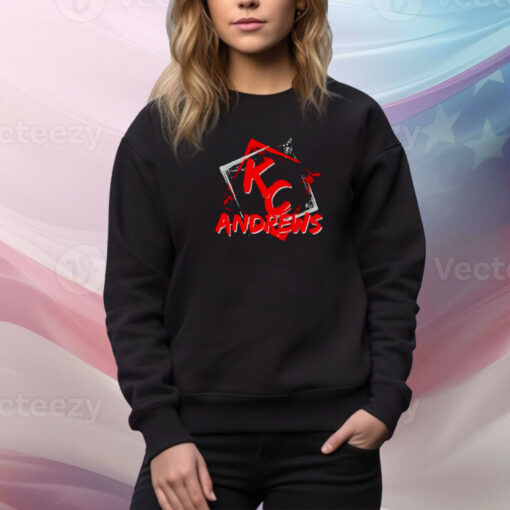 KC Andrews Red White Graffiti Sweatshirt