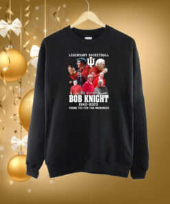 Legendary Basketball Bob Knight 1940-2023 Thank You For The Memories T-Shirt