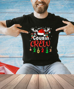 Matching Family Christmas Cousin Crew 2023 Elf Squad Xmas PJ T-Shirt