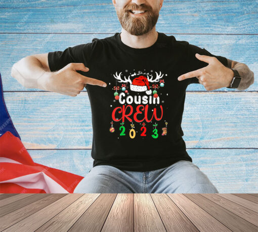 Matching Family Christmas Cousin Crew 2023 Elf Squad Xmas PJ T-Shirt