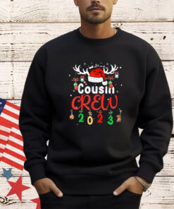 Matching Family Christmas Cousin Crew 2023 Elf Squad Xmas PJ T-Shirt