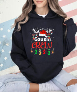 Matching Family Christmas Cousin Crew 2023 Elf Squad Xmas PJ T-Shirt