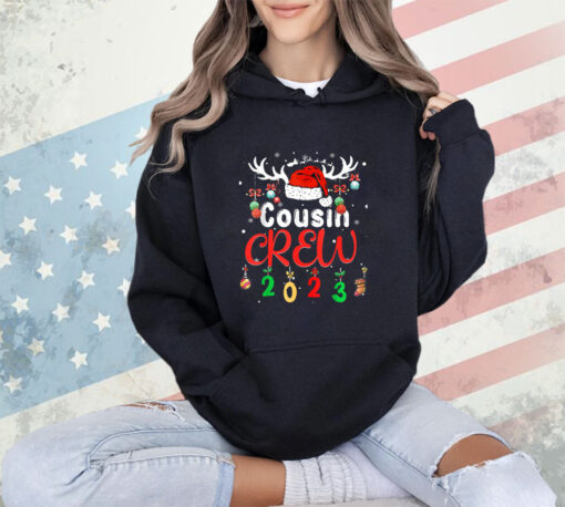 Matching Family Christmas Cousin Crew 2023 Elf Squad Xmas PJ T-Shirt