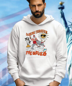 Miami Dolphins dashing through the waves shirt