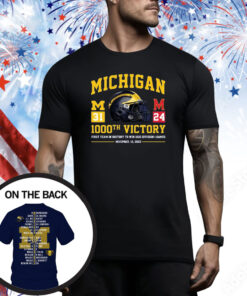 Michigan Wolverines 1000th Victory First Team In History To Win 1000 Division 1 Games November 18, 2023 SweatShirts