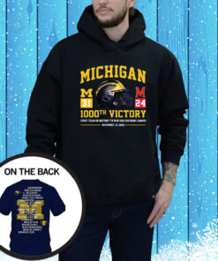 Michigan Wolverines 1000th Victory First Team In History To Win 1000 Division 1 Games November 18, 2023 SweatShirts